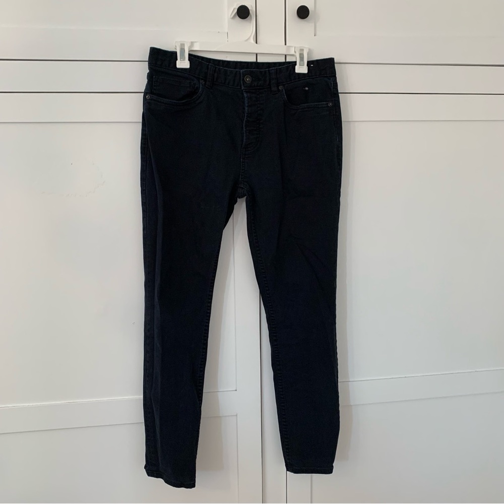 Men’s Topman Navy Blue Straight Jeans Size 34